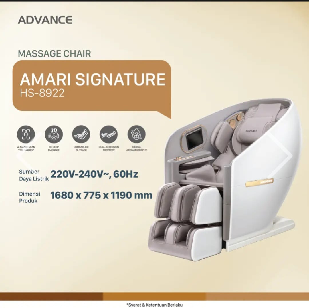 KURSI PIJAT AMARI SIGNATURE FREE LIVA CHAIR - Gambar 2