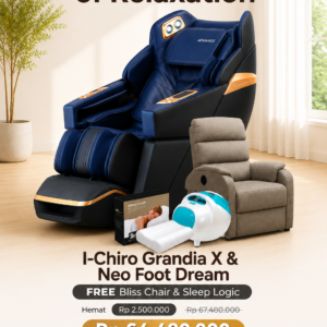KURSI PIJAT GRANDIA X FREE BLISS CHAIR & NEO FOOT DREAM+ SLEEP LOGIC