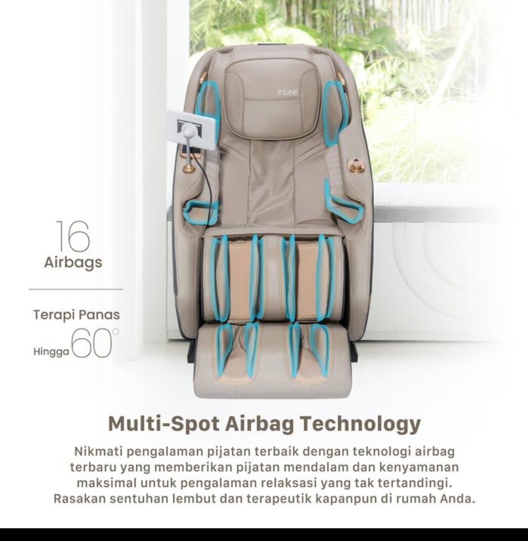 KURSI PIJAT INLIFE REVIVE ADVANCE FREE BLISS - Gambar 6