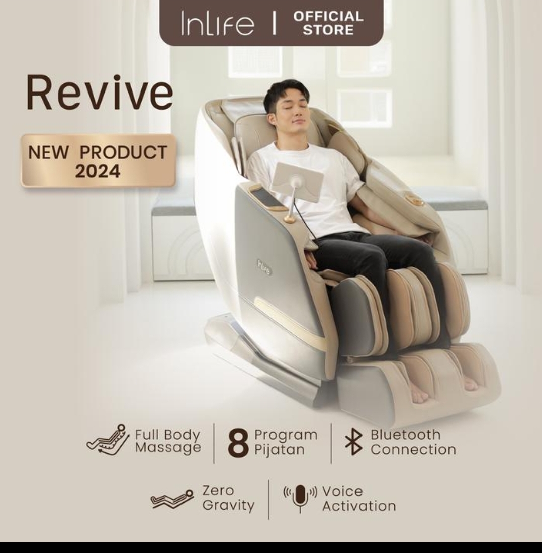 KURSI PIJAT INLIFE REVIVE ADVANCE FREE BLISS