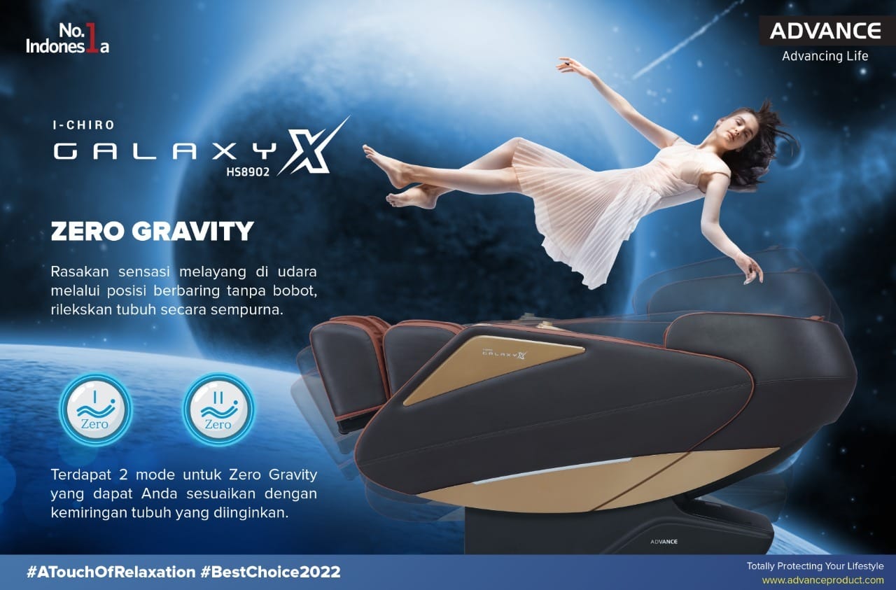 PROMO KURSI PIJAT ICHIRO GALAXY X FREE LIVA CHAIR - Gambar 3