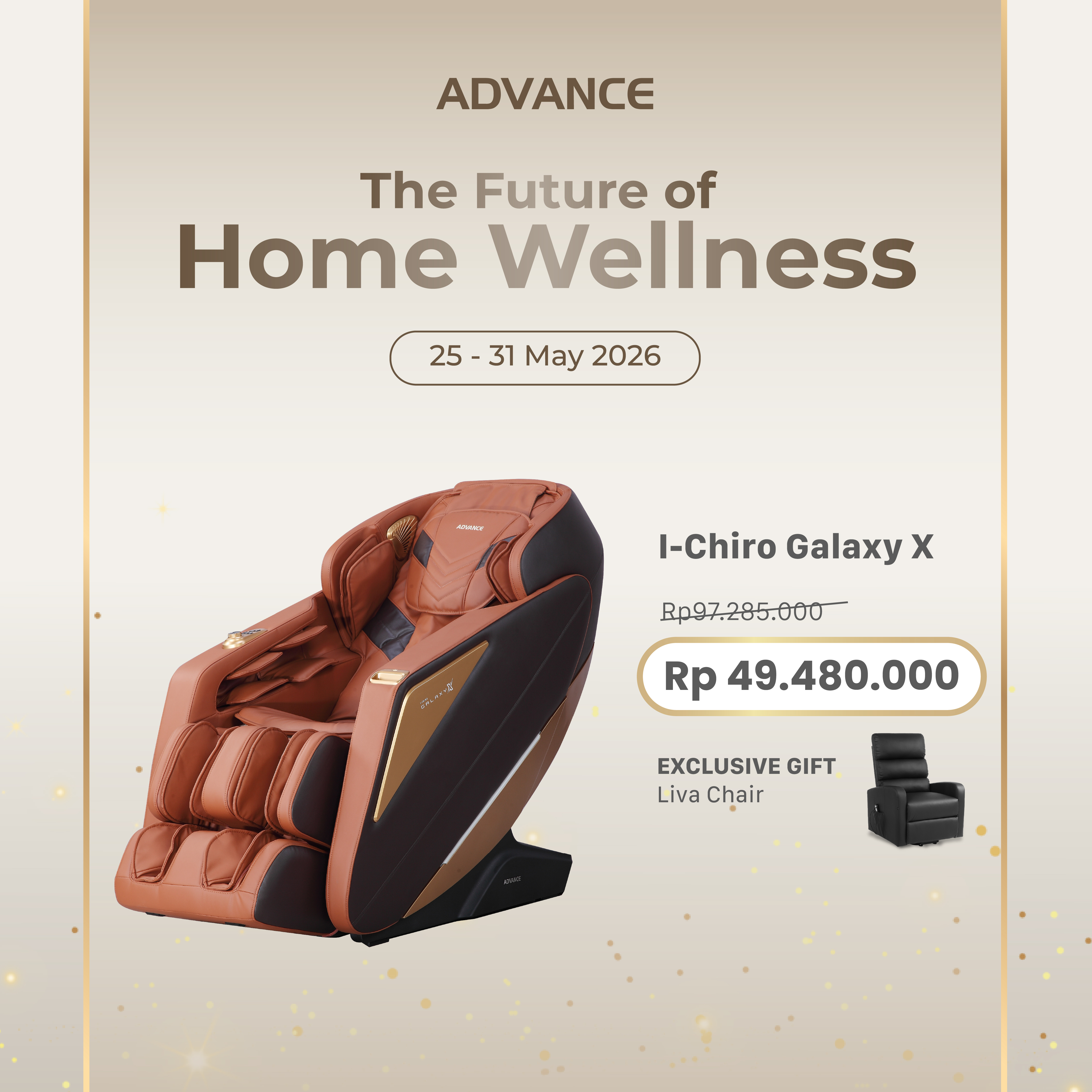 PROMO KURSI PIJAT ICHIRO GALAXY X FREE LIVA CHAIR